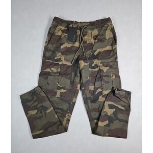 CSG Mens Camo Cargo Jogger Pull On Pants Size Small NWT
